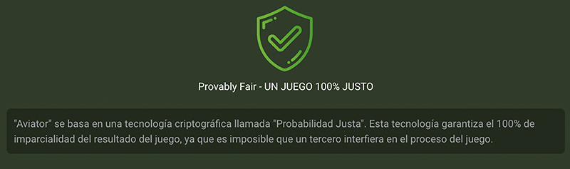 Juego justo aviator
