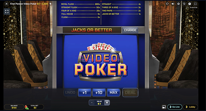 jugar a video poker